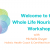Special Event: The Whole Life Nourishment Workshop